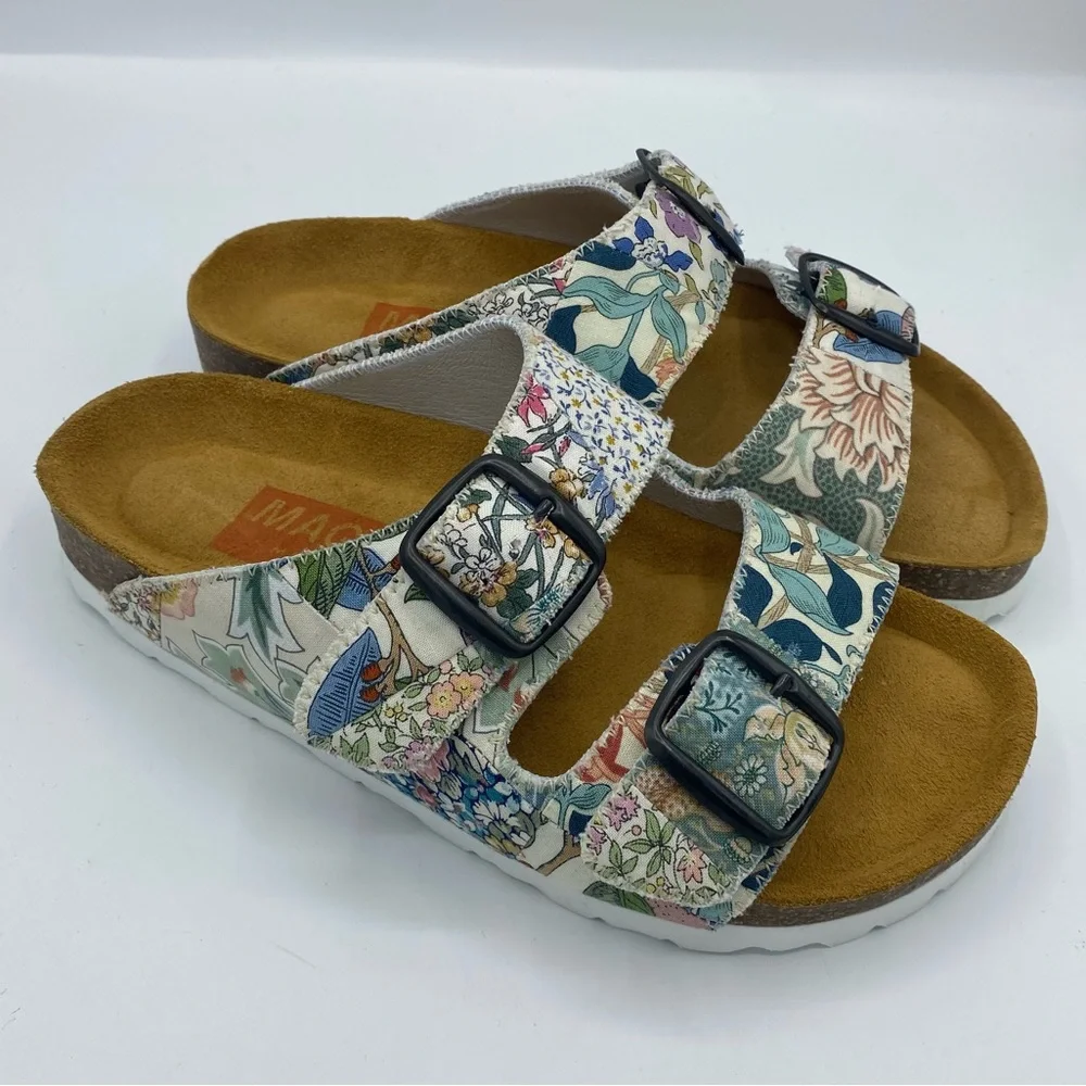 Magnafied Studio Thora 2-buckle Sandals Patchwork size 37